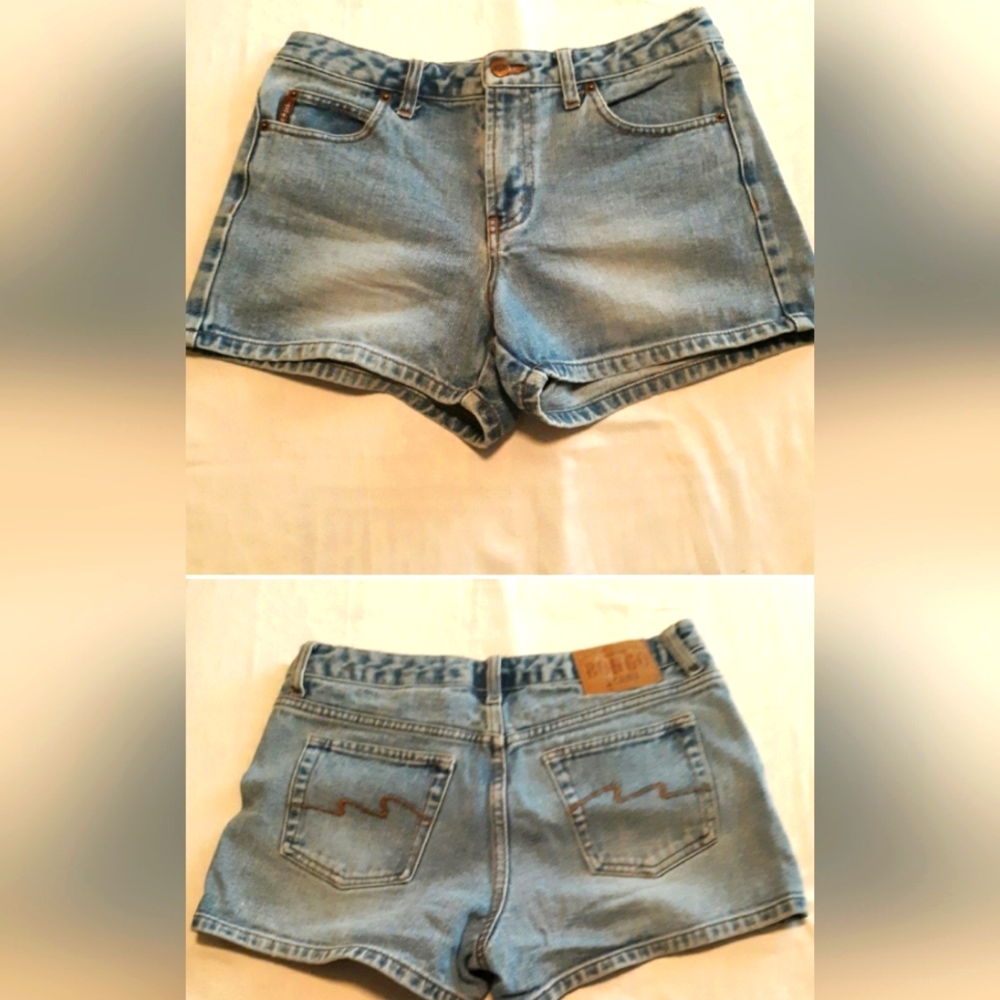 BONGO  vintage faded blue jean shorts.